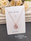 2 AD Diamond Designer Chain Pendant Set Wholesale Shop In Surat
